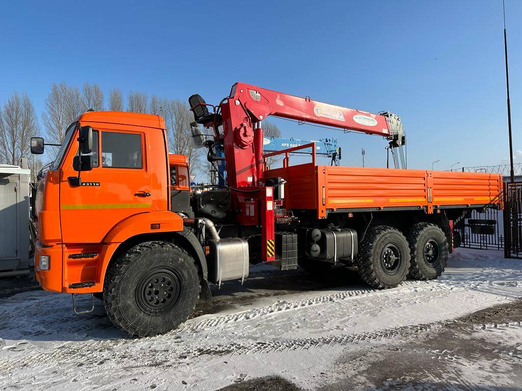 Бортовой КАМАЗ 43118-73094-50 с КМУ Horyong HRS 216 - FINLEO